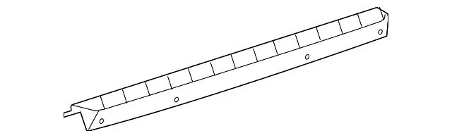 Tailgate Molding; Upper (07-14 Silverado 2500 HD)