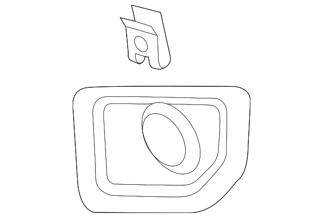 Bumper Insert; Front Left; Fog Lamp Bezel; Painted (15-19 Silverado 3500 HD)