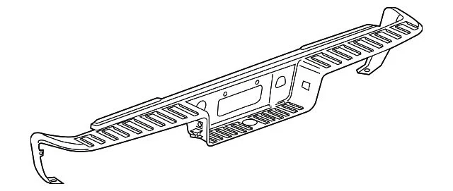 Bumper Step Pad; Rear; Single Rear Wheels (15-19 Silverado 3500 HD)
