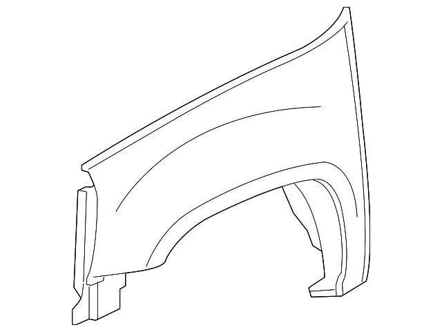 Fender; Front Left (07-14 Silverado 3500 HD)