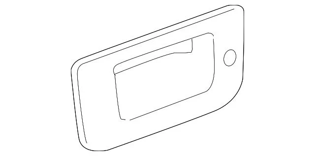 Tailgate Handle Bezel; With Non-Locking Tailgate (07-14 Silverado 3500 HD)