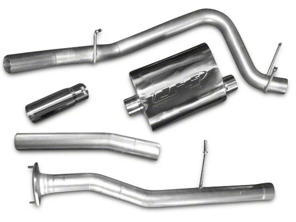 CGS Motorsports Aluminized Single Exhaust System; Side Exit (10-11 6.2L Sierra 1500)