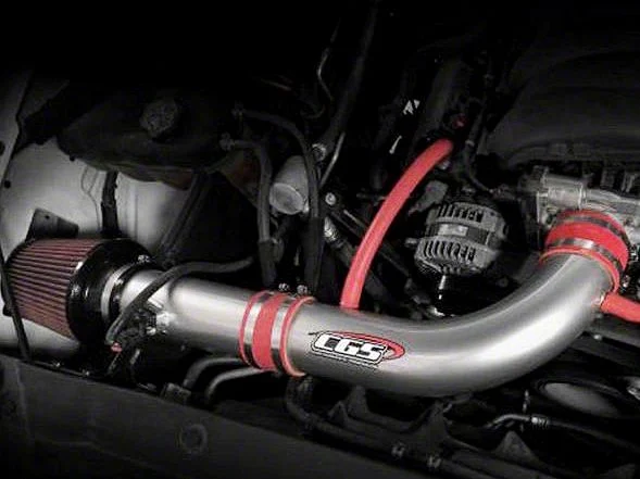 CGS Motorsports Cold Air Intake; Ceramic Silver (14-18 6.2L Sierra 1500)