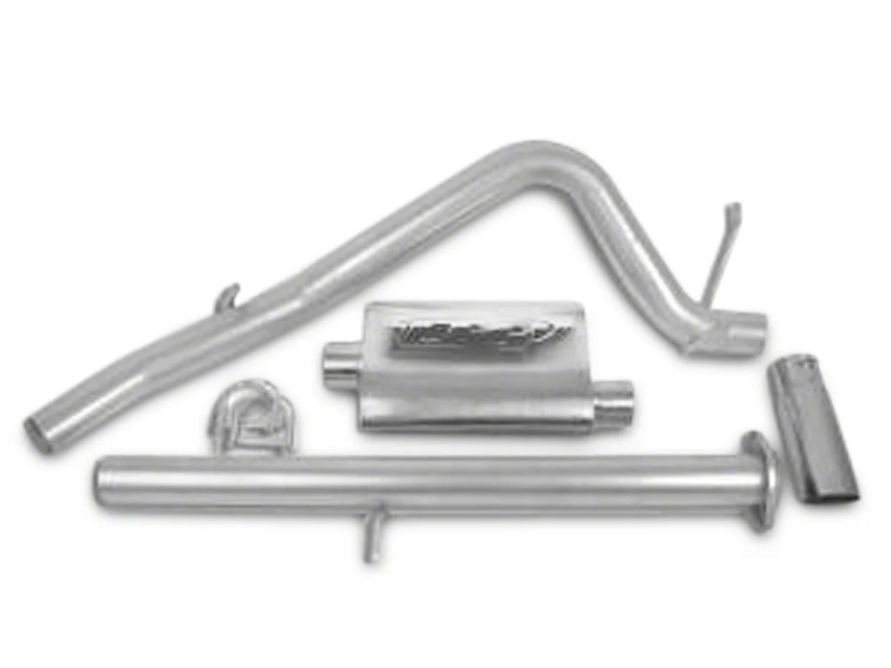CGS Motorsports Aluminized Single Exhaust System; Side Exit (07-08 5.3L Sierra 1500)