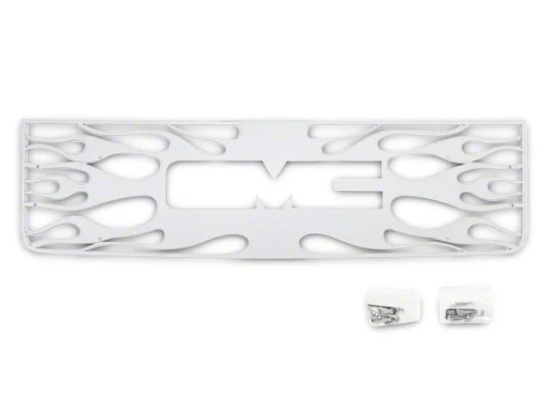 Putco Flaming Inferno Upper Overlay Grille; Polished (07-13 Sierra 1500)