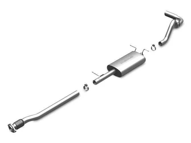 Magnaflow Street Series Single Exhaust System with Polished Tip; Side Exit (07-13 4.8L Sierra 1500)