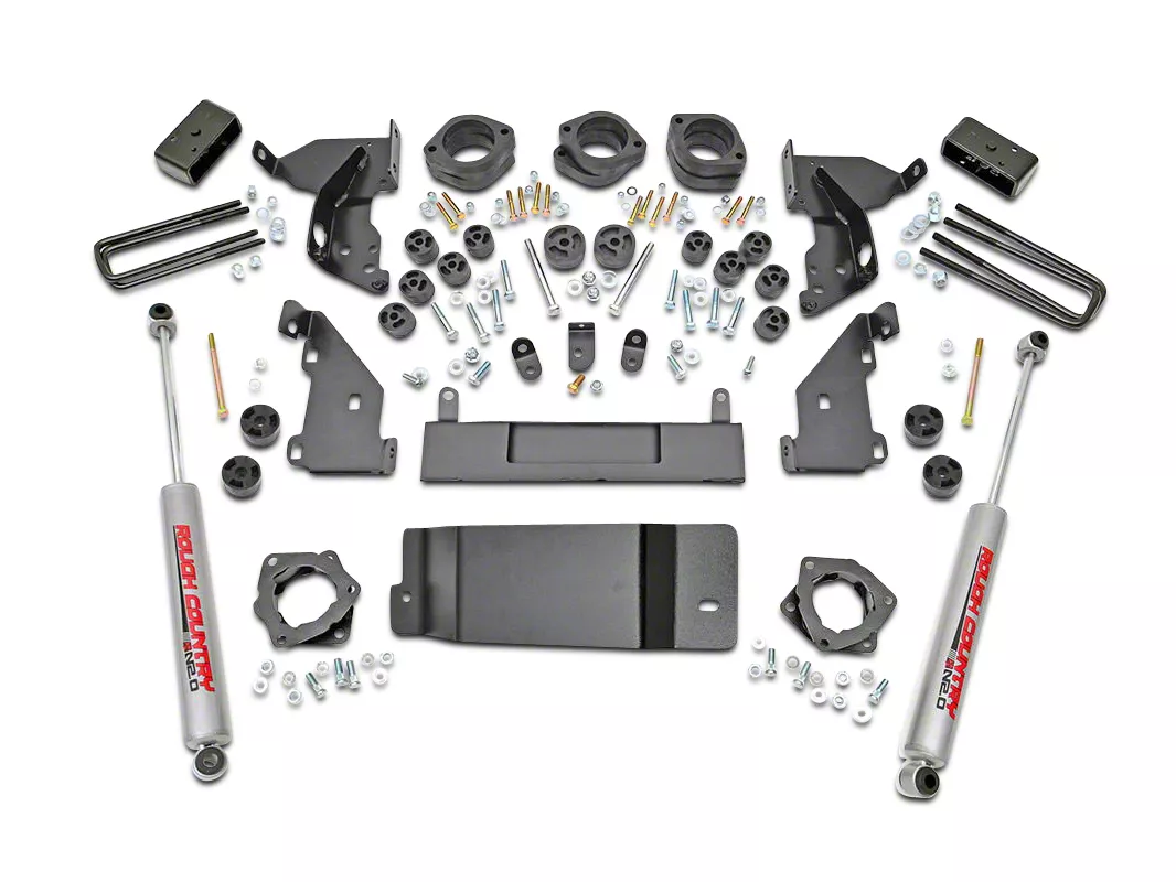 Rough Country Suspension 4.75-Inch Suspension and Body Lift Kit (14-15 4WD Sierra 1500 w/ Stock Cast Control Arms)