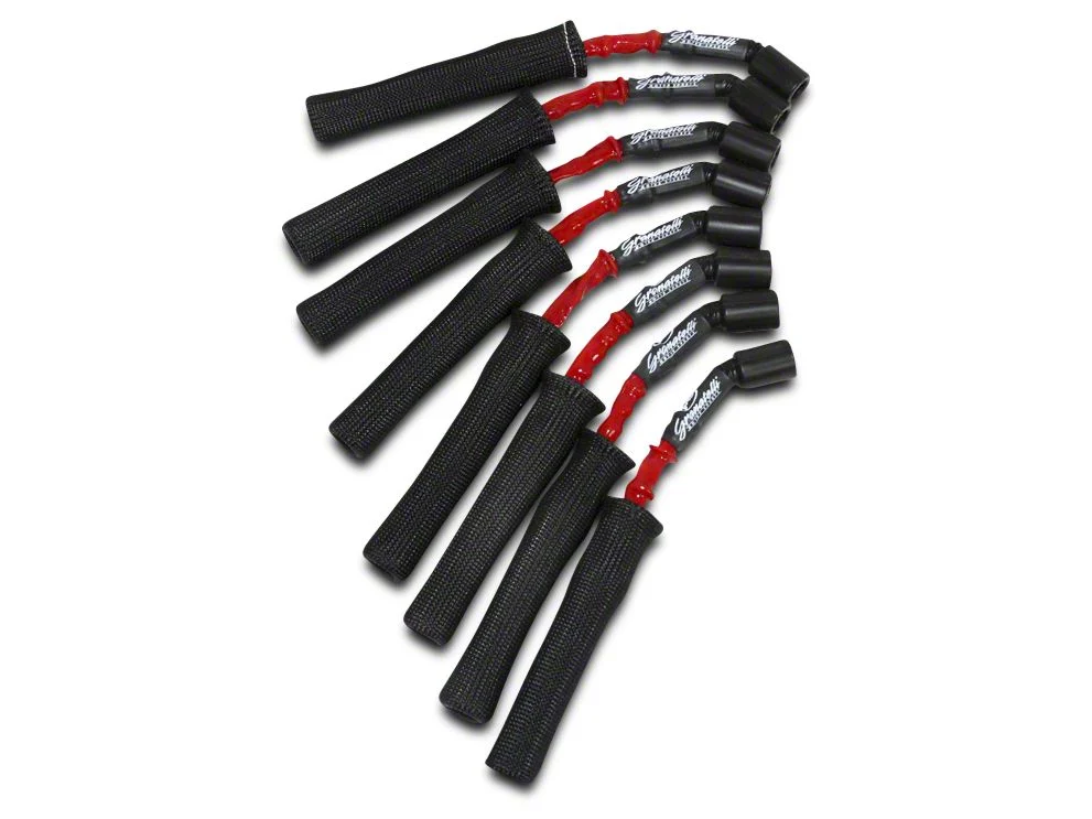 Granatelli Motor Sports High Performance Ignition Wires; High Temp Red and Black (07-13 4.8L, 5.3L, 6.0L Silverado 1500)