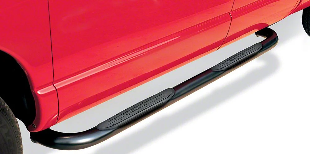 Go Rhino 3-Inch 4000 Series Cab Length Side Step Bars; Black (11-16 F-350 Super Duty SuperCab)