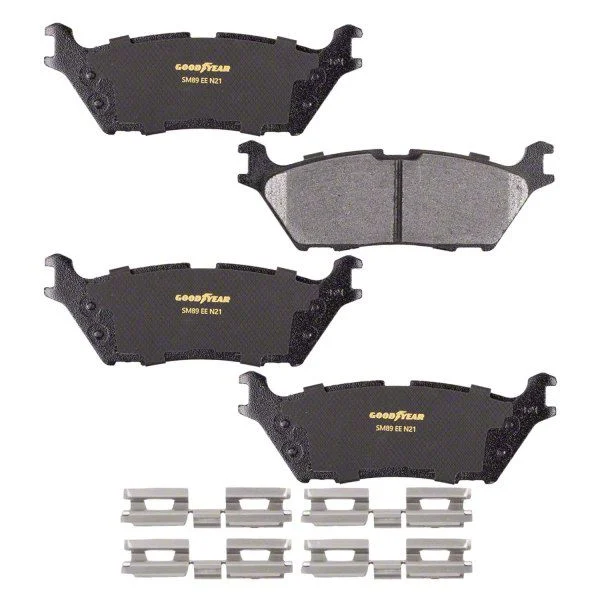 Goodyear Brakes Truck and SUV Carbon Ceramic Brake Pads; Rear Pair (15-20 F-150 w/ Electric Parking Brake)