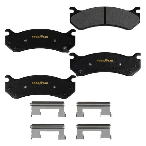 Goodyear Brakes Truck and SUV Carbon Ceramic Brake Pads; Front Pair (07-10 Sierra 2500 HD)