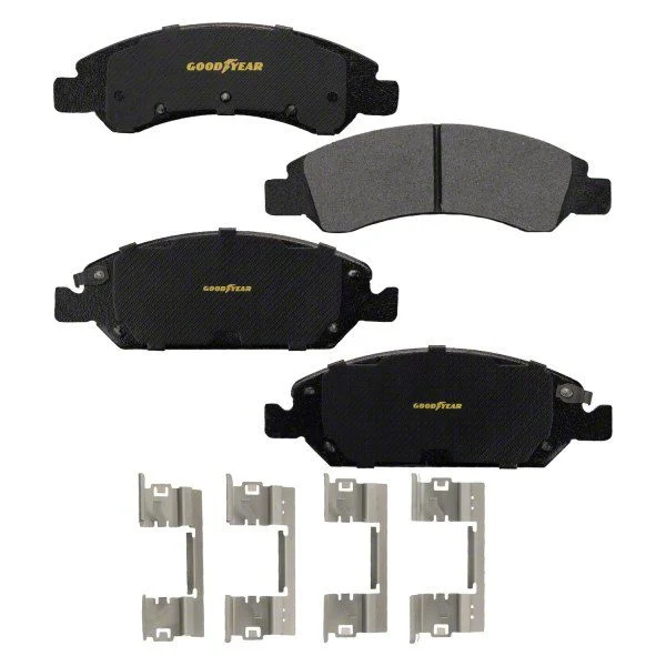 Goodyear Brakes Premium Ceramic Brake Pads; Front Pair (07-18 Silverado 1500)