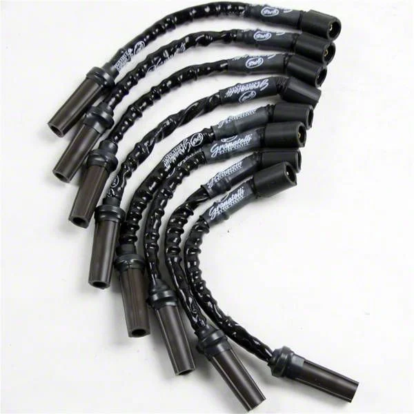 Granatelli Motor Sports High Performance Spark Plug Wires; High Temp Black (2014 Tahoe)