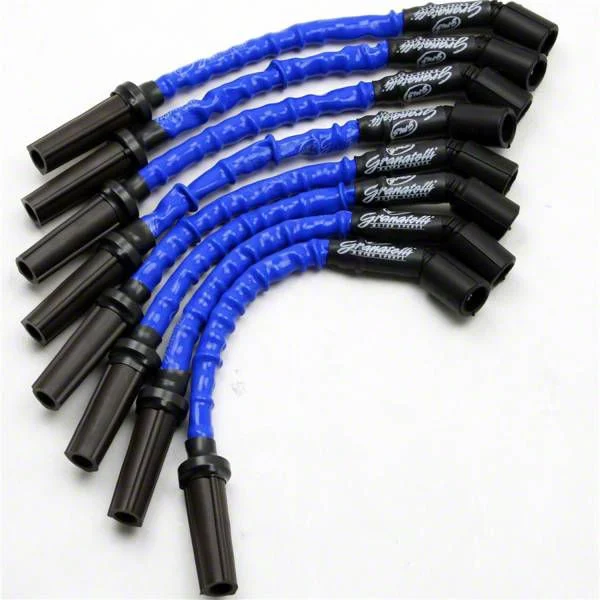 Granatelli Motor Sports High Performance Spark Plug Wires; High Temp Blue (2014 Tahoe)