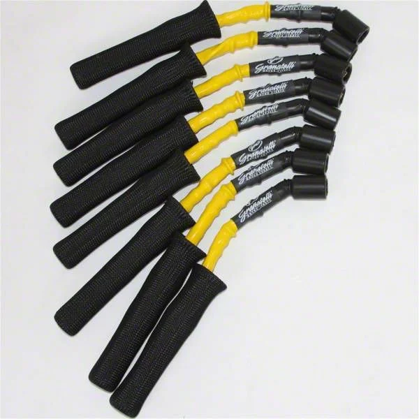 Granatelli Motor Sports High Performance Spark Plug Wires; High Temp Yellow and Black (2014 Tahoe)