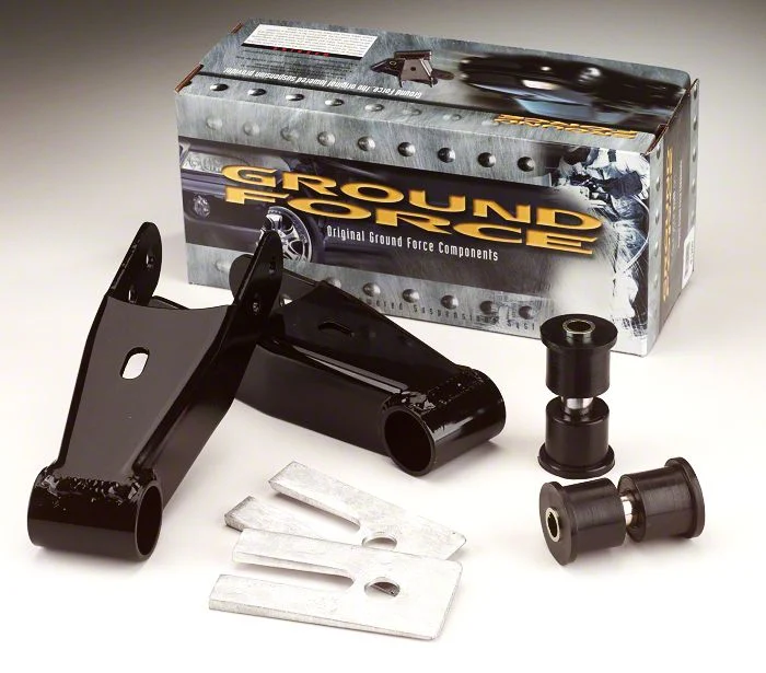 Ground Force 2-Inch Rear Lowering Shackles (04-14 2WD F-150)