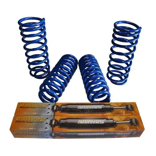 Ground Force Lowering Kit; 2-Inch Front / 3-Inch Rear (09-18 4WD RAM 1500 Quad Cab w/ 6.4-Foot Box)