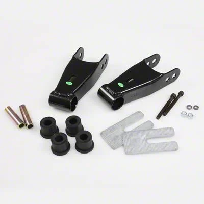 Ground Force 1.50-Inch Rear Lowering Shackle Kit (14-18 4WD Sierra 1500 Regular Cab w/ 6.50-Foot Standard Box)