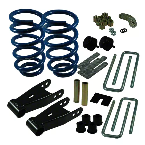 Ground Force 2-Inch Front / 3-Inch Rear Lowering Kit (14-18 2WD Silverado 1500 Double Cab, Crew Cab)