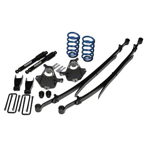 Ground Force Lowering Kit; 3-Inch Front / 6-Inch Rear (07-13 2WD Silverado 1500 Regular Cab w/ 6.50-Foot Standard Box)