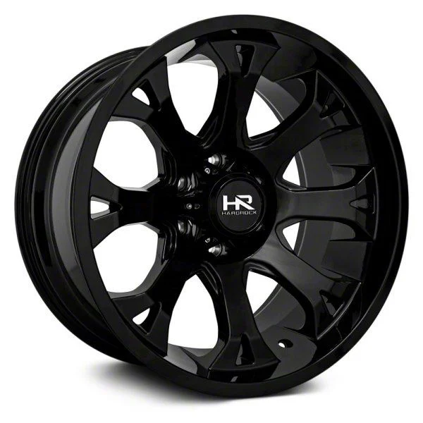 Hardrock Offroad Bloodshot Xposed Gloss Black 6-Lug Wheel; 22x12; -51mm Offset (07-14 Yukon)