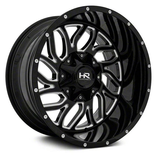 Hardrock Offroad Destroyer Gloss Black 6-Lug Wheel; 20x12; -51mm Offset (07-14 Yukon)