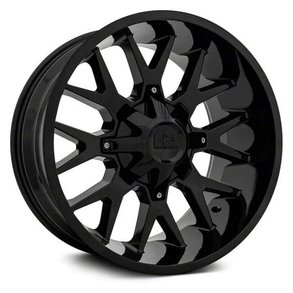 Hardrock Offroad Affliction Gloss Black 5-Lug Wheel; 20x12; -44mm Offset (09-18 RAM 1500)