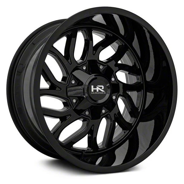 Hardrock Offroad Destroyer Gloss Black 6-Lug Wheel; 20x12; -51mm Offset (15-20 Yukon)