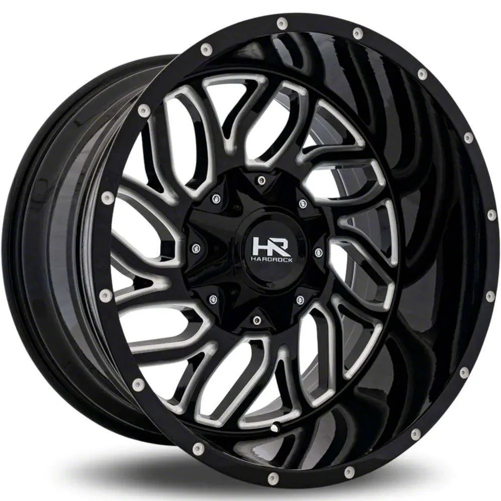Hardrock Offroad Destroyer Gloss Black 6-Lug Wheel; 22x10; -25mm Offset (15-20 Yukon)