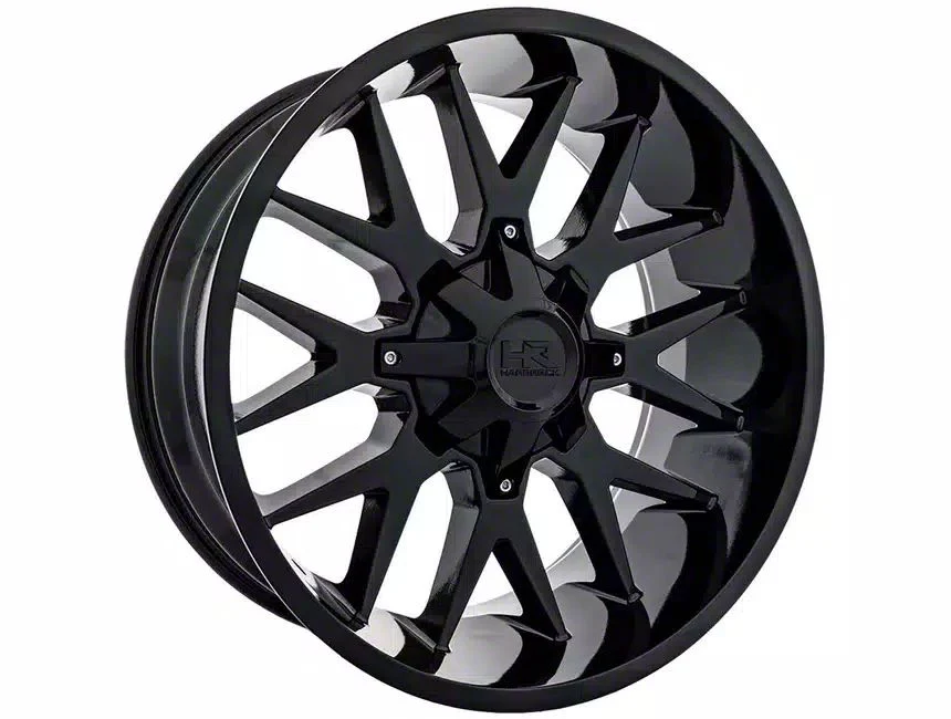 Hardrock Offroad Affliction Gloss Black 8-Lug Wheel; 20x12; -44mm Offset (17-22 F-350 Super Duty SRW)