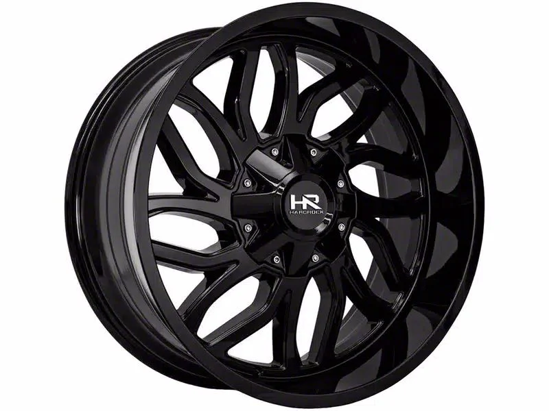Hardrock Offroad Destroyer Gloss Black 6-Lug Wheel; 22x10; -25mm Offset (21-26 Yukon)