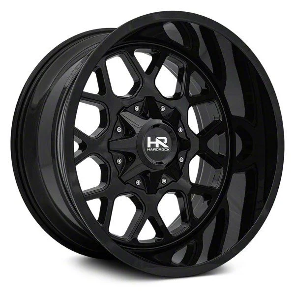Hardrock Offroad Gunner Gloss Black 6-Lug Wheel; 20x12; -44mm Offset (21-26 Yukon)