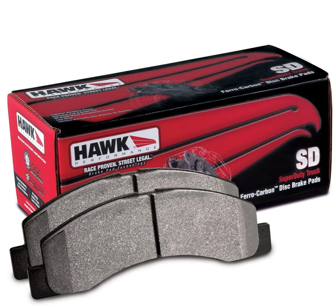 Hawk Performance SuperDuty Brake Pads; Front Pair (13-19 F-350 Super Duty)