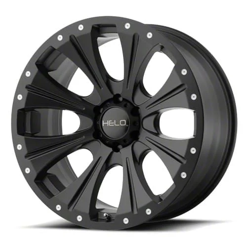 HELO HE904 Satin Black 6-Lug Wheel; 17x9; 0mm Offset (07-13 Sierra 1500)