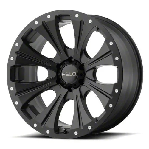 HELO HE904 Satin Black 6-Lug Wheel; 17x9; 0mm Offset (14-18 Sierra 1500)