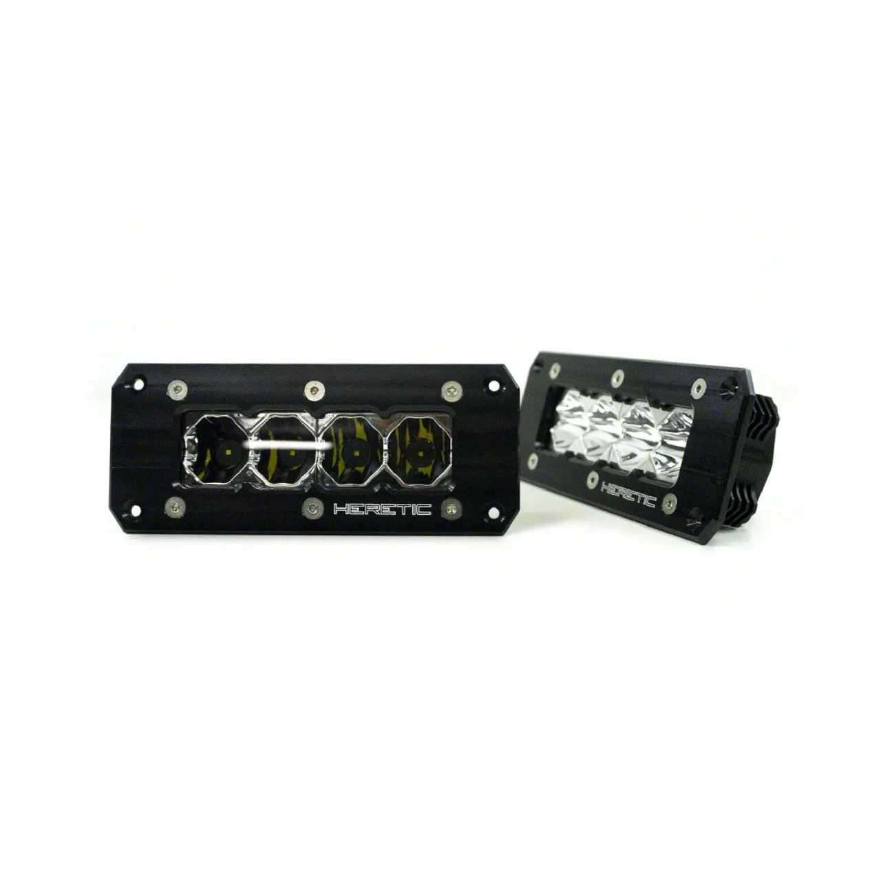 Heretic Studios 4-Inch Flush Mount LED Pod Light; Flood Beam (Universal; Some Adaptation May Be Required)