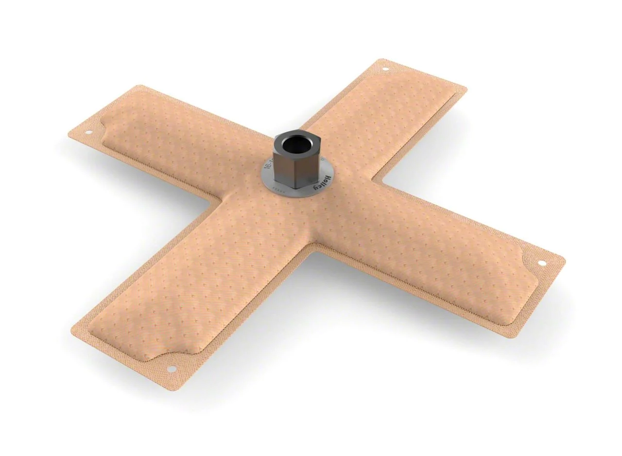Holley Fuel Tank Pickup; HYDRAMAT (11X11 CROSS) - CENTER OUT- 3/8
