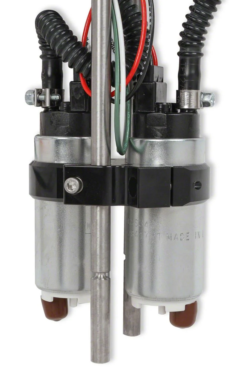 Holley Fuel Transfer Tank Pump; 12 BOLT FLANGE 255 LPH PUMP DUAL