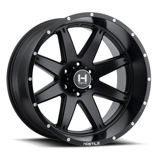 Hostile Alpha Asphalt 6-Lug Wheel; 20x10; -19mm Offset (15-20 Yukon)