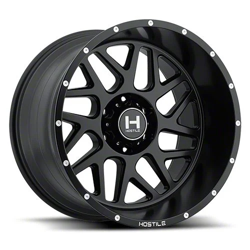 Hostile Sprocket Asphalt 6-Lug Wheel; 20x10; -19mm Offset (21-26 Yukon)
