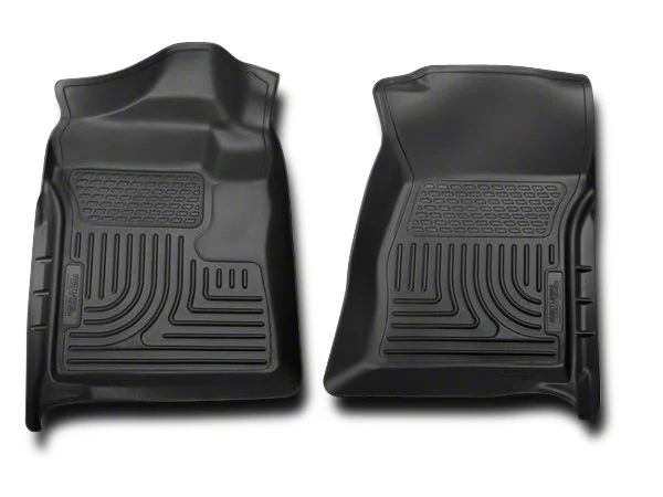 Husky Liners WeatherBeater Front Floor Liners; Black (07-13 Silverado 1500)