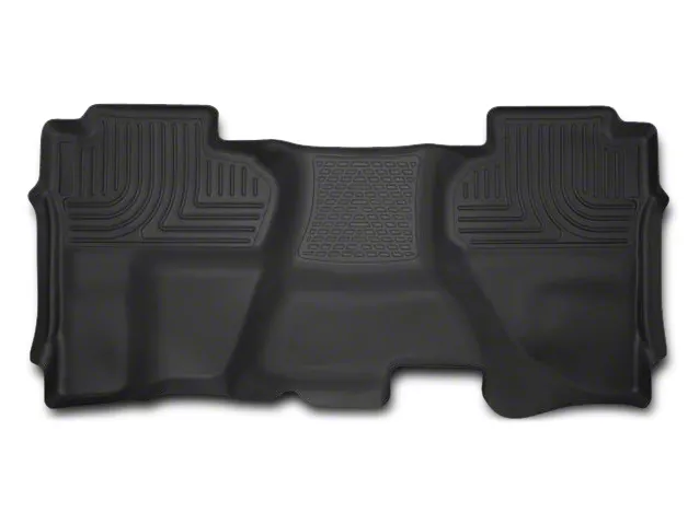 Husky Liners X-Act Contour Second Seat Floor Liner; Full Coverage; Black (14-18 Sierra 1500 Double Cab, Crew Cab)