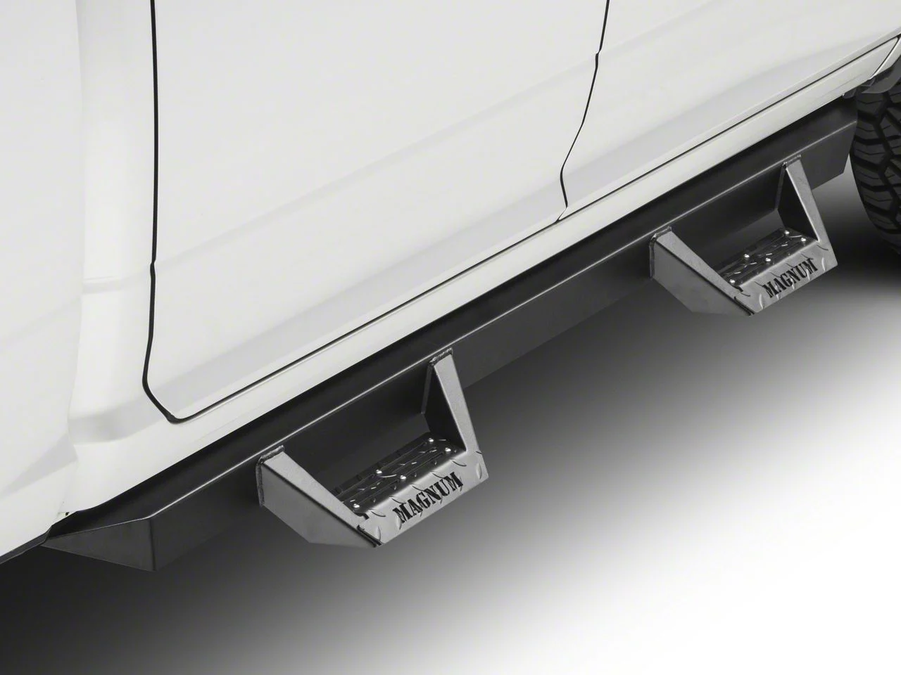 CYC Engineering RT Drop Side Step Bars; Black Textured (09-18 RAM 1500 Quad Cab, Crew Cab)