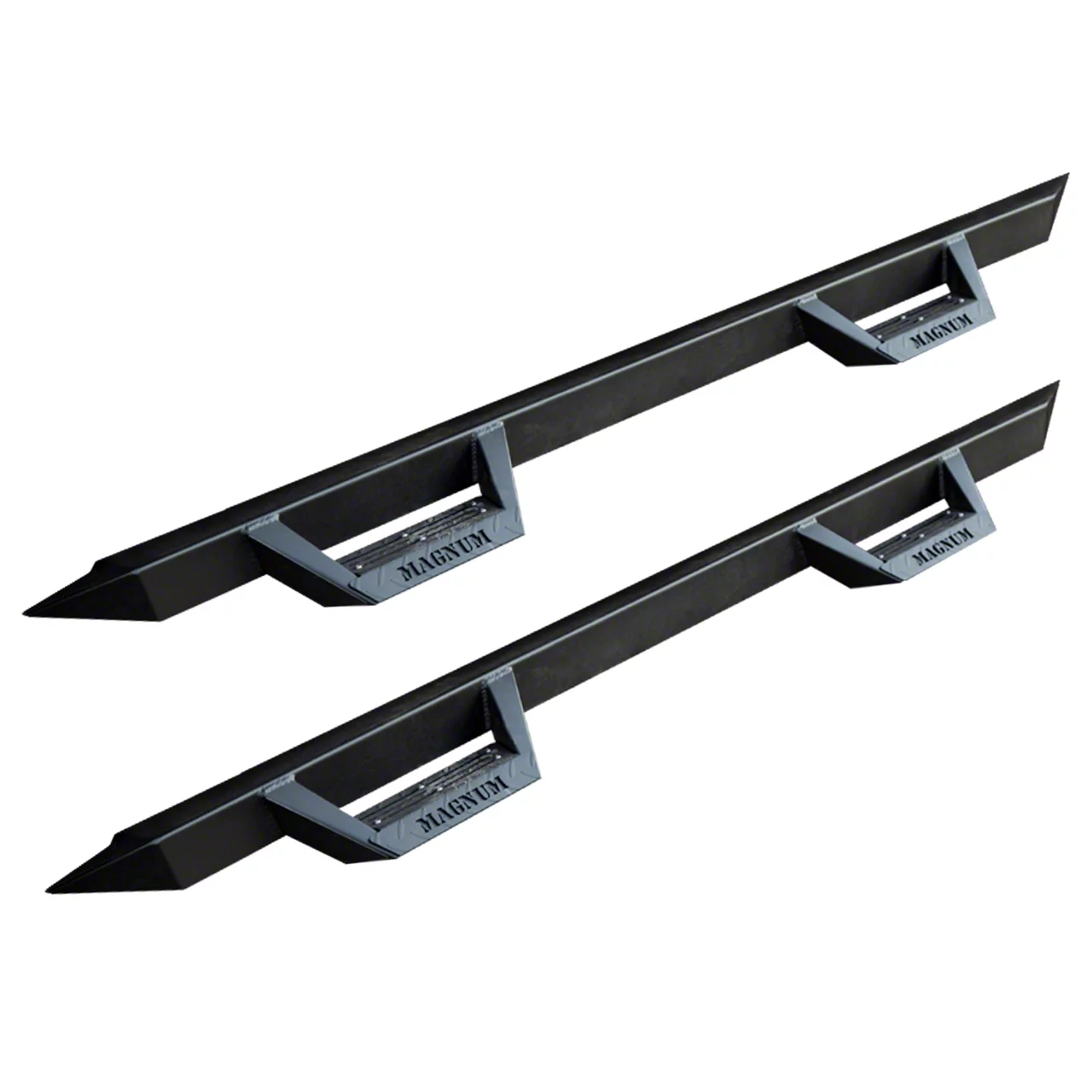 CYC Engineering RT Drop Side Step Bars; Black Textured (14-18 Sierra 1500 Double Cab, Crew Cab)
