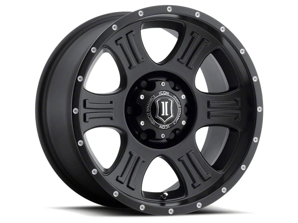 ICON Alloys Shield Satin Black 8-Lug Wheel; 20x9; 0mm Offset (11-16 F-350 Super Duty SRW)