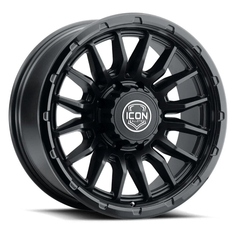 ICON Alloys Cajon 20x9 / 8x180 / 12mm / 5.5in BS Double Black Wheel
