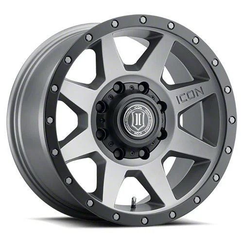 ICON Alloys Rebound Titanium 8-Lug Wheel; 20x9; 6mm Offset (17-22 F-350 Super Duty SRW)