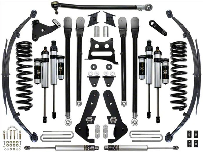 ICON Vehicle Dynamics 7-Inch Suspension Lift System; Stage 4 (17-22 4WD 6.7L Powerstroke F-350 Super Duty)