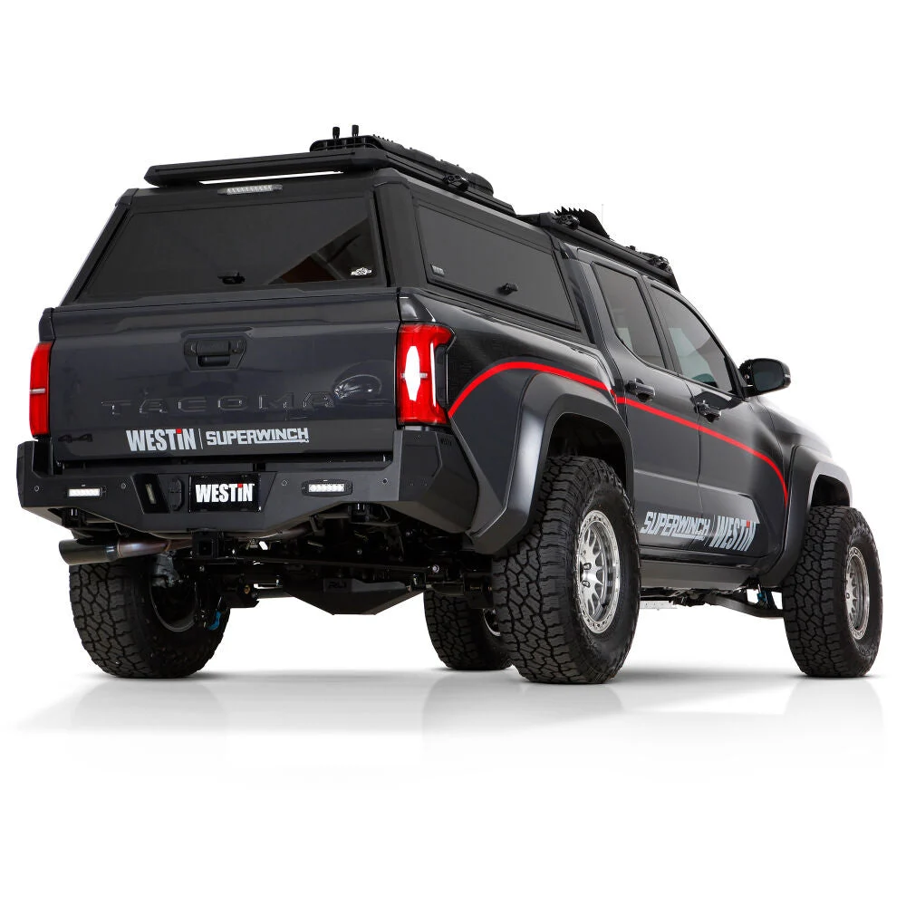 Westin 2024 Ford Ranger Crew Cab 5ft. Bed EXP Truck Cap - Black - BOX 1 & BOX 2 (COMPLETE KIT)