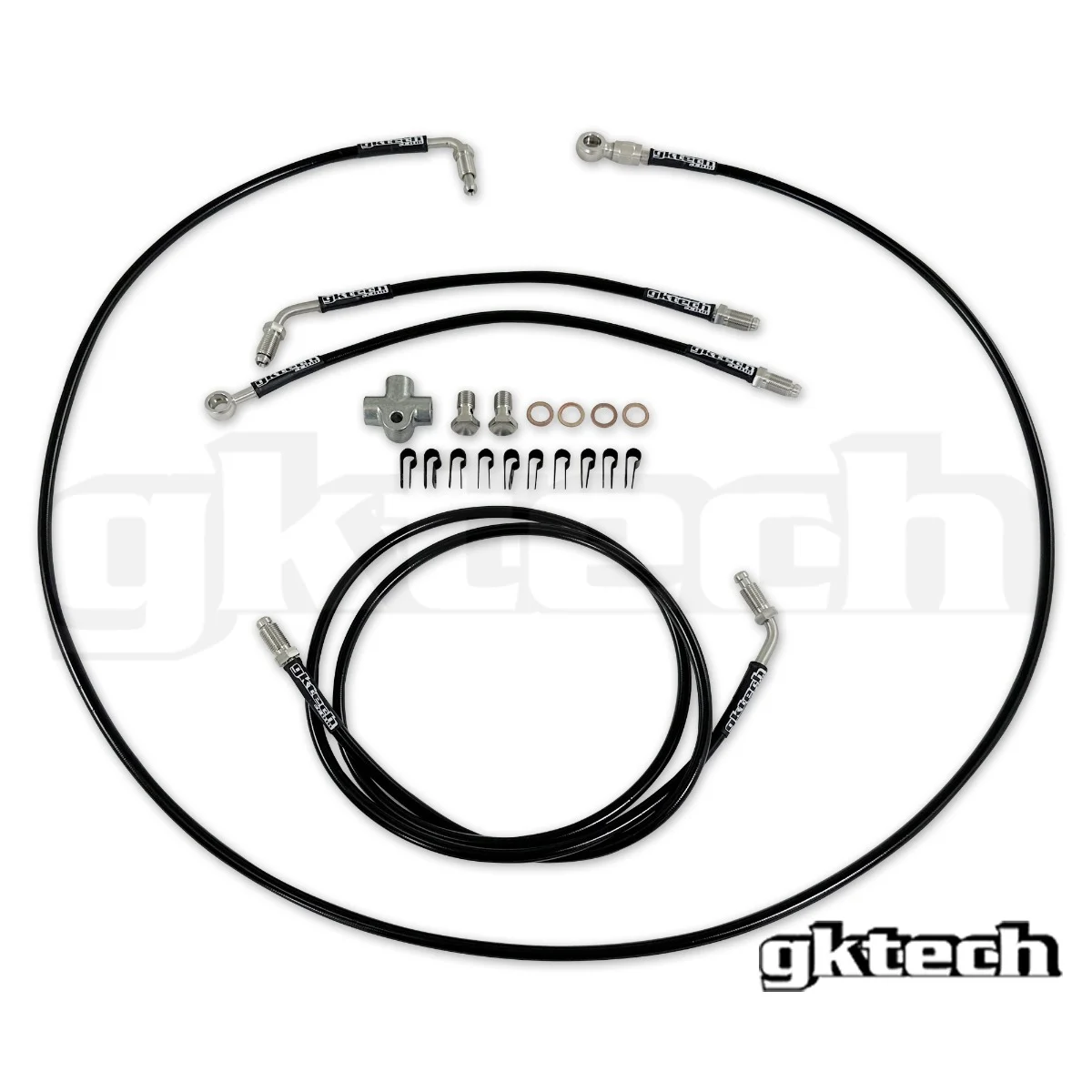 GKtech Stainless Steel Braided Teflon Lined Abs Delete Kit